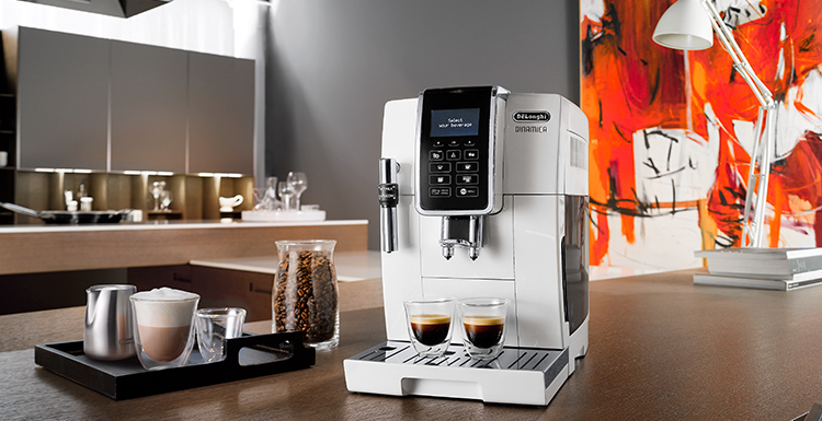 デロンギ ディナミカ コンパクト全自動コーヒーマシン ECAM35035W