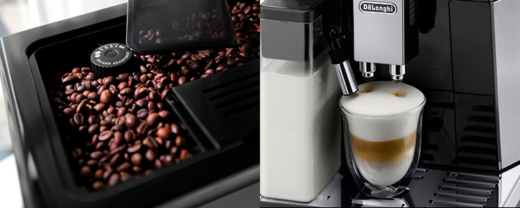 デロンギ エレッタ カプチーノ トップ コンパクト全自動コーヒーマシン ECAM45760B
